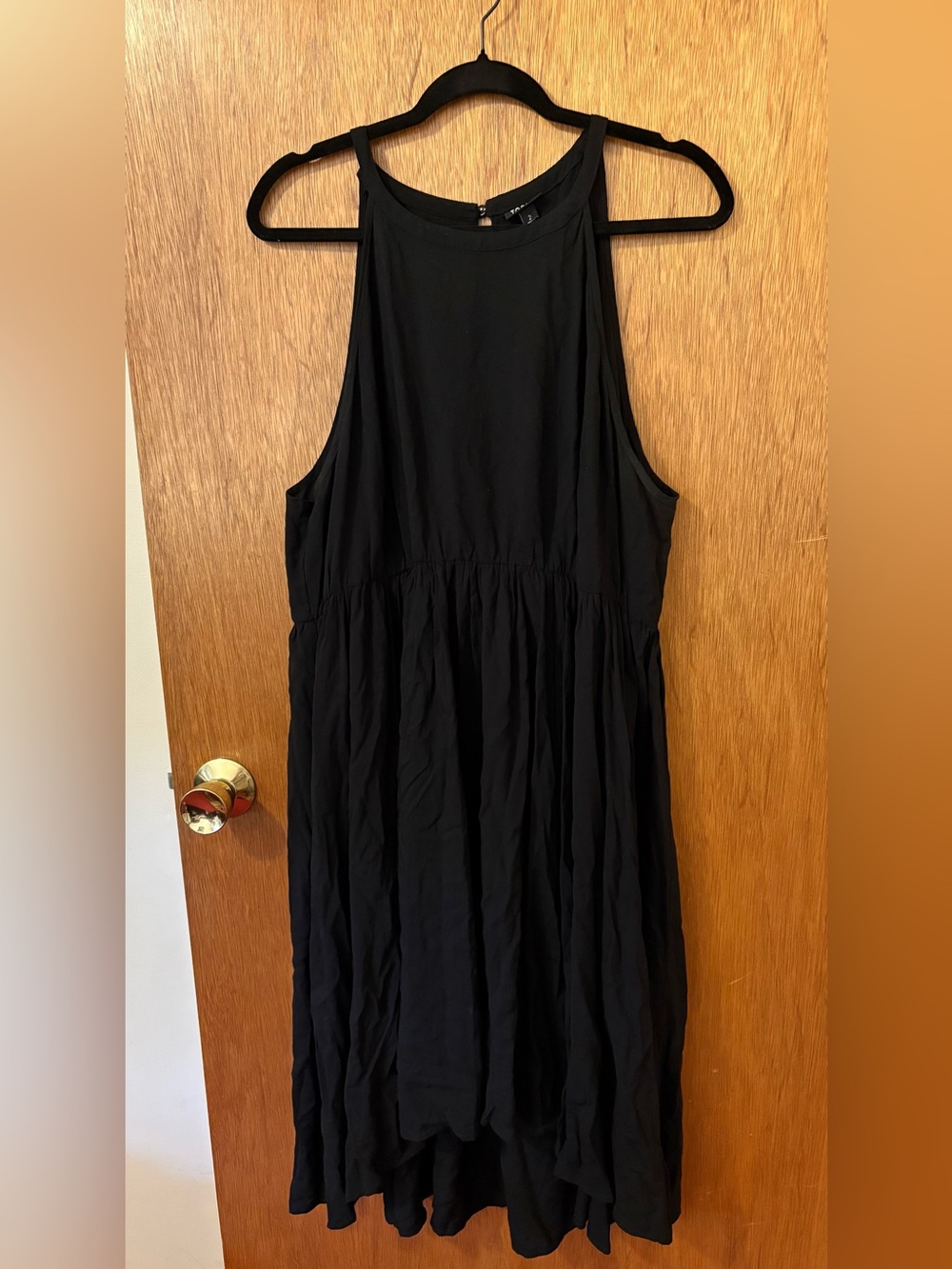 torrid Black Sleeveless High-Neck High-Low Midi Dress